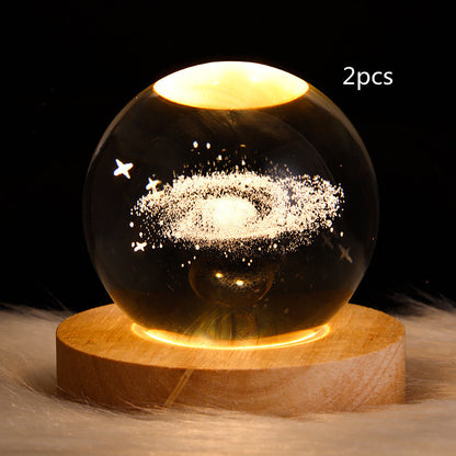 3D Crystal Ball Night Light