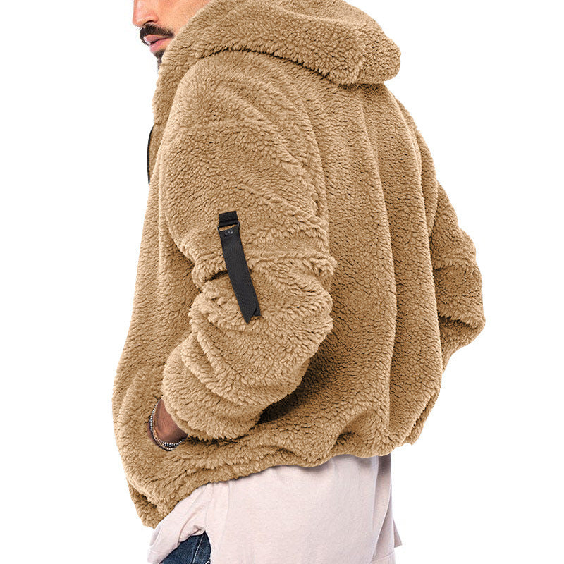 Men’s Plush Hooded Jacket