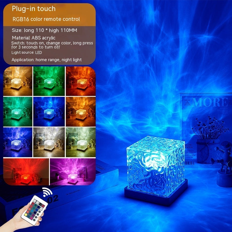 LED Water Ripple Projection Lamp