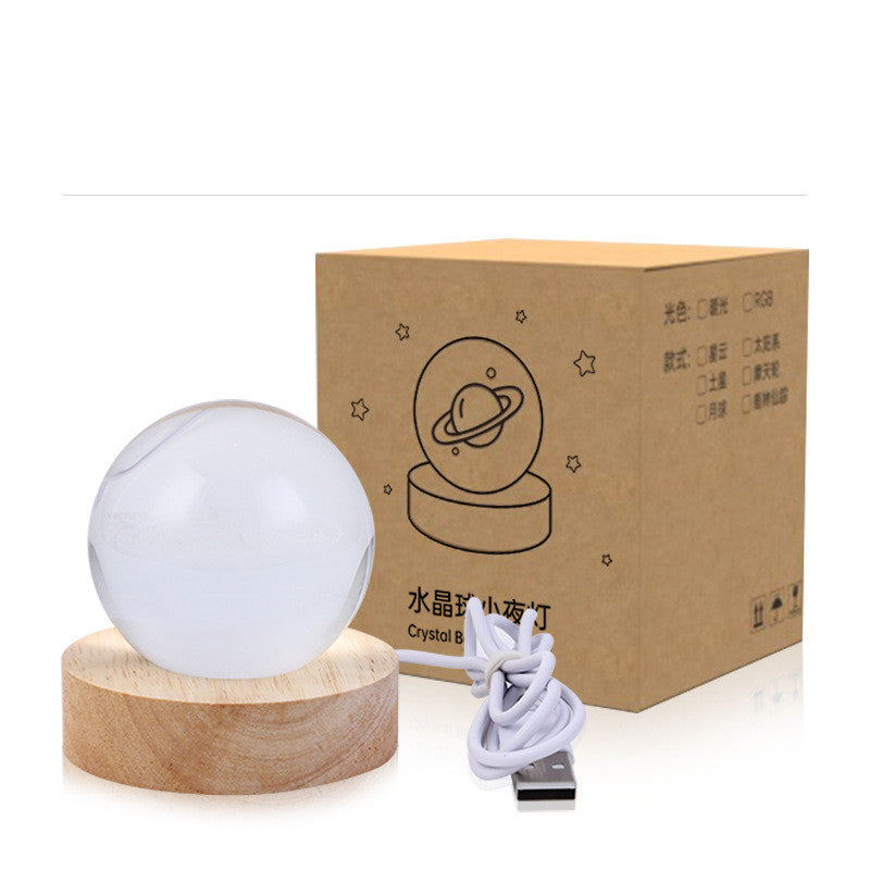 3D Crystal Ball Night Light