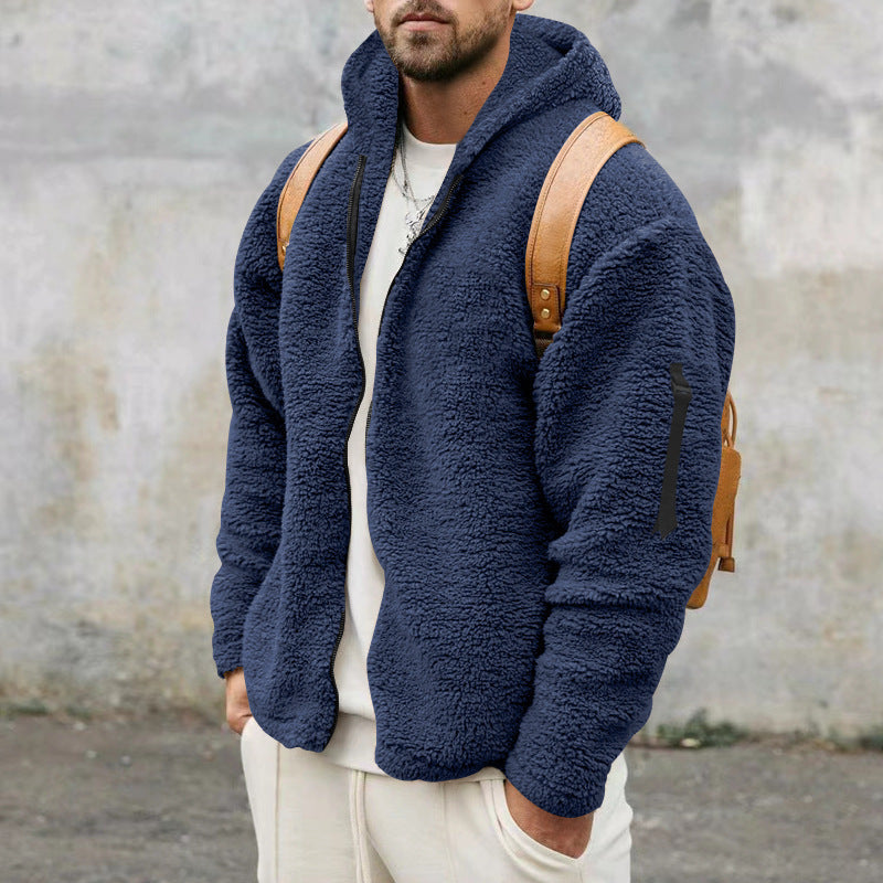 Men’s Plush Hooded Jacket