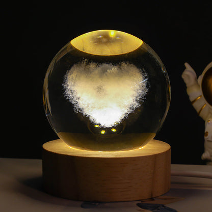 3D Crystal Ball Night Light