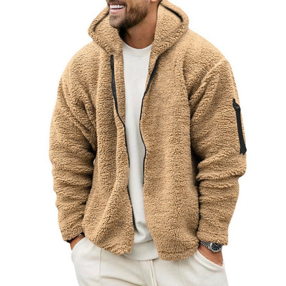 Men’s Plush Hooded Jacket