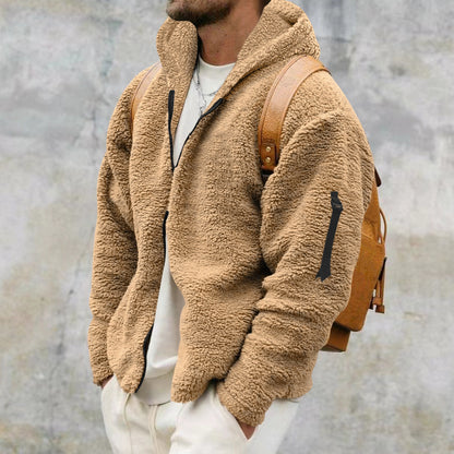 Men’s Plush Hooded Jacket